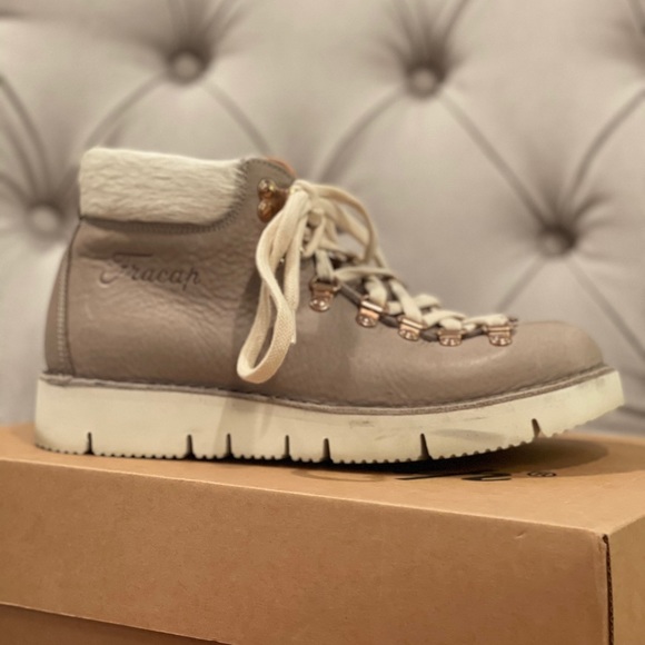 Fracap Leather Hiking Ankle Boot NEW - Picture 2 of 13
